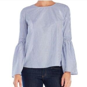 Beach Lunch Lounge smocked bell sleeve blouse